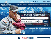 Tablet Screenshot of militarymoversrealestate.com